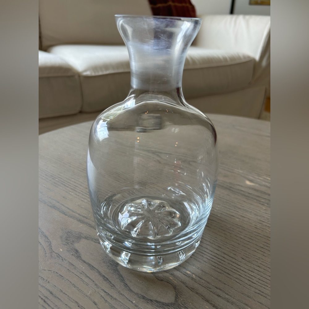 KROSNO POLAND Vintage Crystal Decanter with Weighted Base